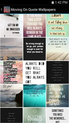 Moving On Quote Wallpapers android App screenshot 1